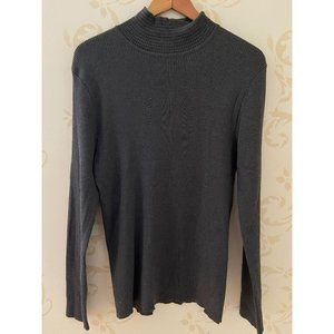Versace Classic Men's Ribbed Gray Wool Blend Sweat